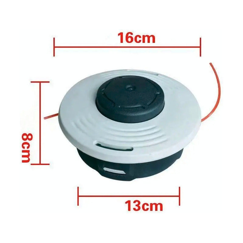 Cabezal Para Stihl C46-2 M12 X1.5 Fs220 Fs280 Fs350 Fs490 Blanco Y Negro