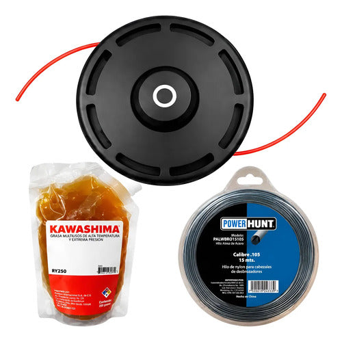 Porta Hilo Cabezal Kit Para Makita Dur192lz Andavis Negro