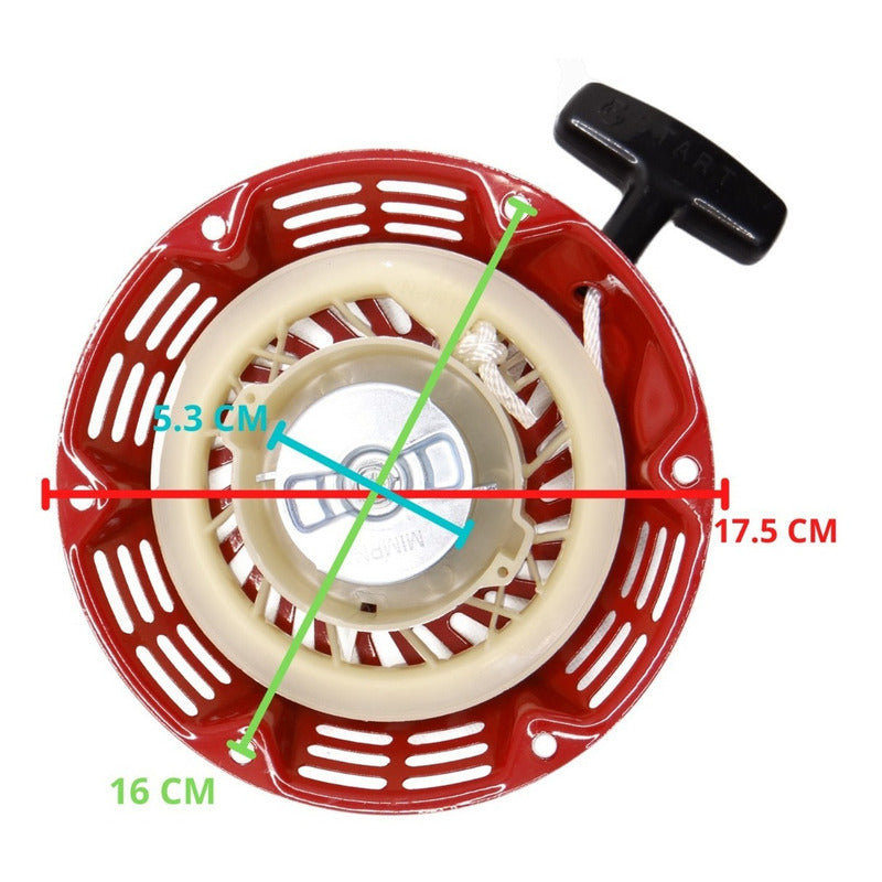 Arranque Arrancador Retráctil Perno Polea Gx160 Gx120 5.5hp
