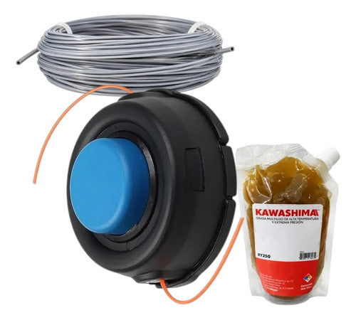 Porta Hilo Cabezal Kit Para Husqvarna 325rx + Grasa Azul