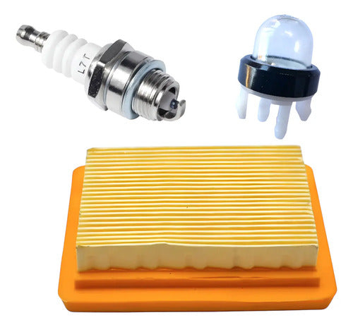 Kit Filtro De Aire, Cebador Y Bujia Para Stihl Fs120 Fs250