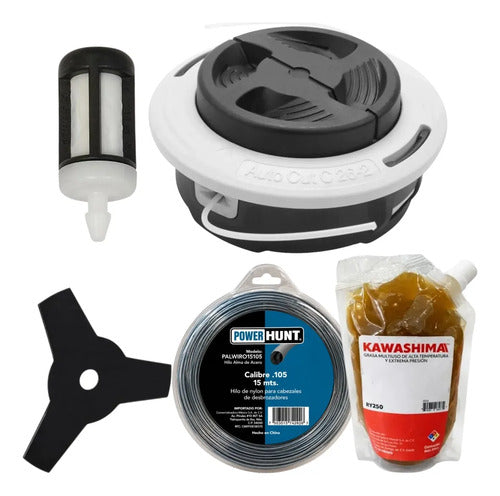 Kit Cabezal Autocut Para Stihl Fs235 + Hilo Grasa Blanco