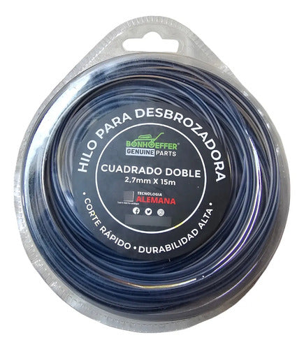 Hilo P/desbrozadora 2.7mm 15metros Bonhoeffer/toyama Dual