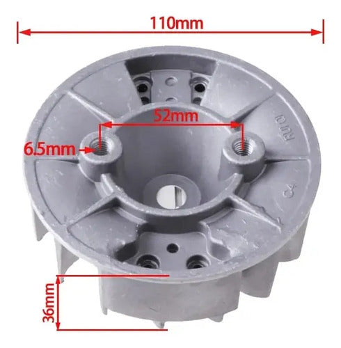 Volante De Desbrozadora Para Husky Osaka Powercat 43cc-52cc.