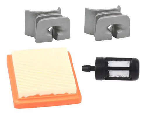 Casquillo Ojillo Para Stihl Fs235 + Filtro Aire Y Gasolina. Gris