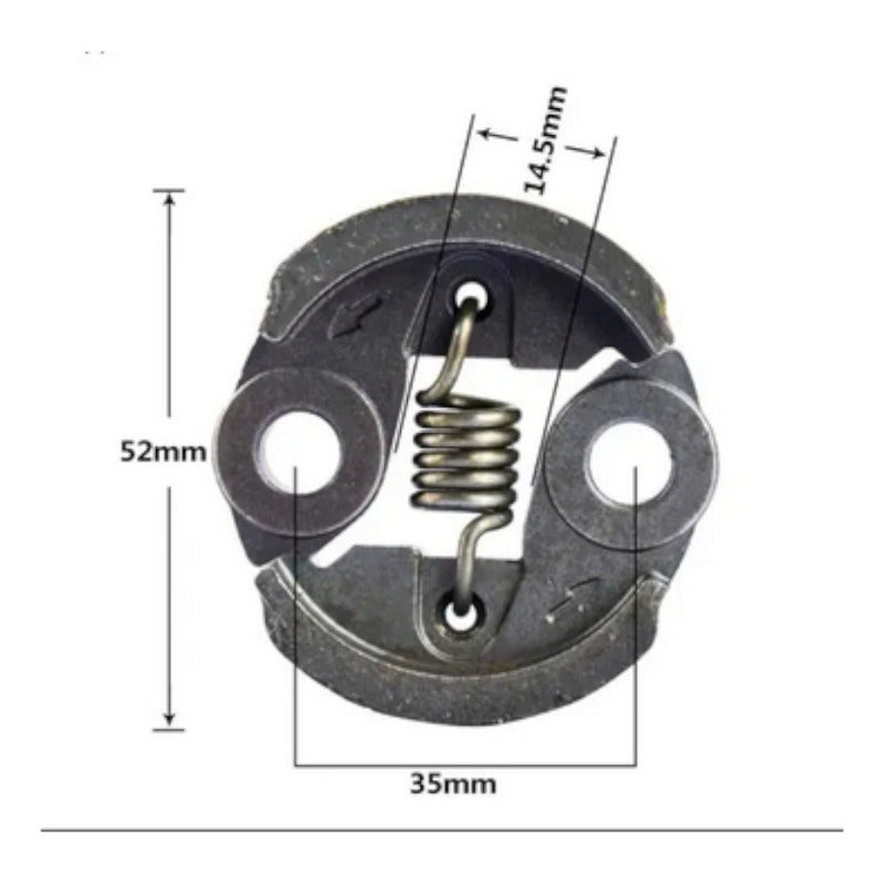 Clutch Para Motor 2 Tiempos 26cc Fumigadora Aspersora Clutch