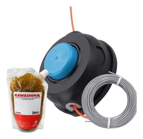 Cabezal T35 Kit M10 Para Husqvarna 430ls + Hilo Grasa Azul