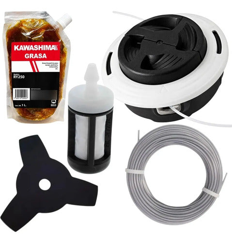 Cabezal Kit Autocut Para Stihl Fs110r + Cuchilla Blanco