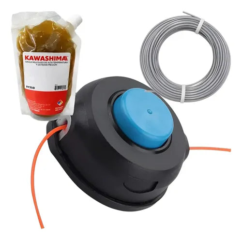 Cabezal M10x1.25 Kit Para Husqvarna 129r + Hilo Andavis Azul