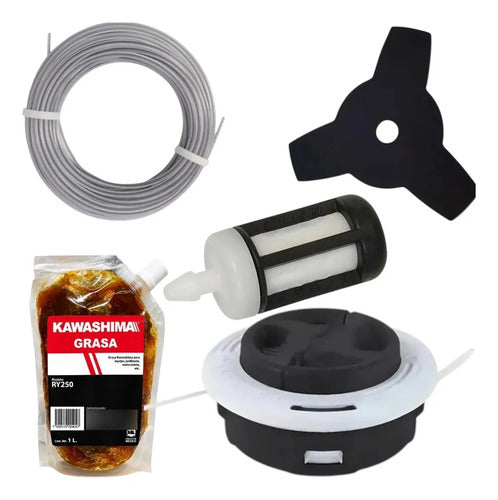 Cabezal Kit Para Stihl Fs70r Fs74 + Cuchilla Andavis Blanco