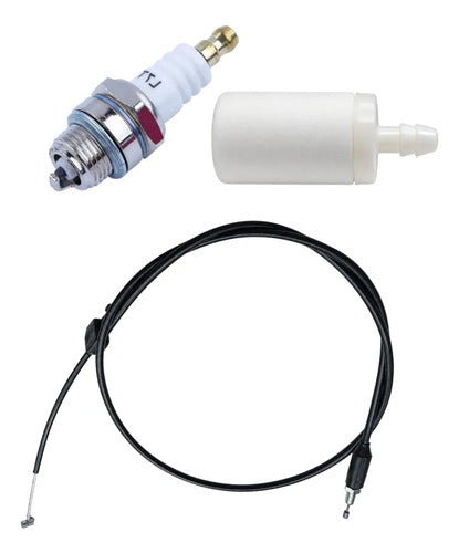 Combo Cable Acelerador Para Husqvarna 236r + Filtro Gas