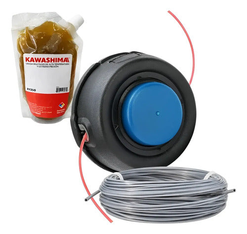 Kit Cabezal M10x1.25 Para Husqvarna 240l + Hilo Azul