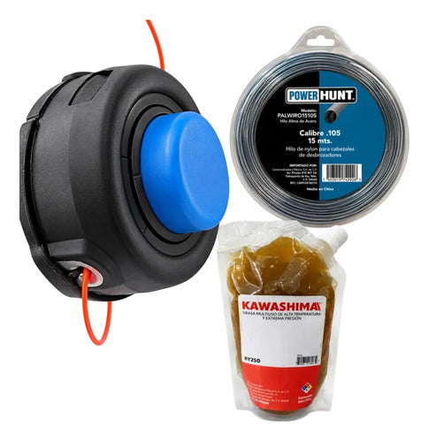 Kit Cabezal T35 Para Husqvarna 543rbx + Hilo Grasa Azul