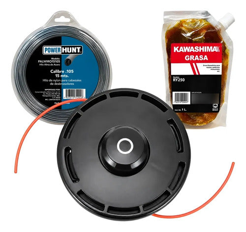 Porta Hilo Cabezal Kit Para Makita Ur013gz02 Negro