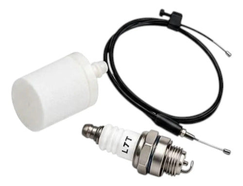 Combo Cable Acelerador Para Husqvarna 331r Andavis