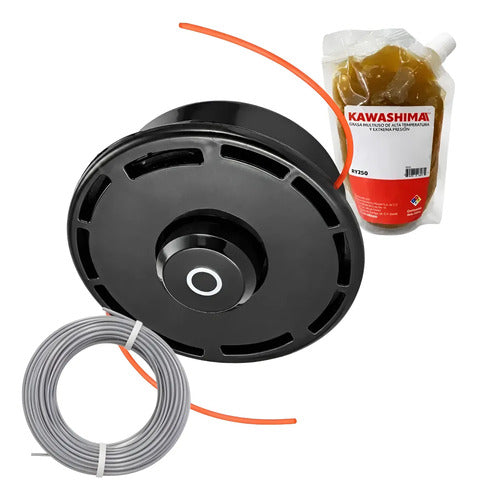 Kit Cabezal Desbrozadora Para Makita Ur012gz02 Negro