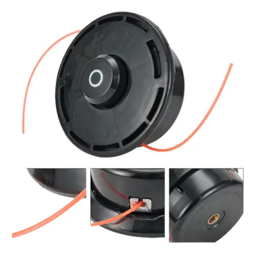 Cabezal De Desbrozadora Para Targat Husky Foreman 52cc 10mm. Negro
