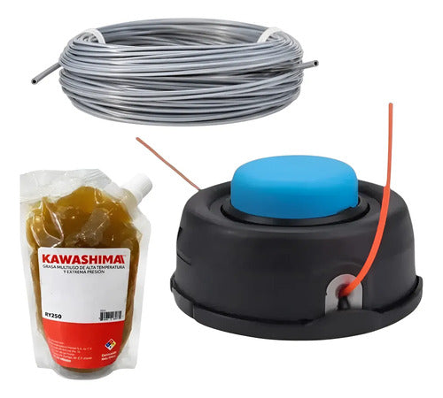 Hilo Grasa Kit Cabezal T35 Para Husqvarna 225rj Andavis Azul