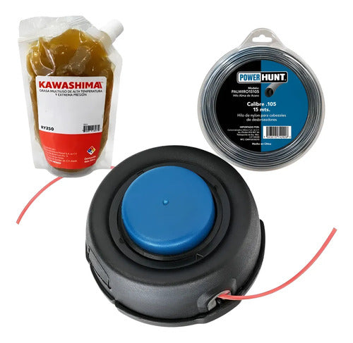 Cabezal M10 Kit Para Husqvarna 225r + Hilo Grasa Andavis Azul