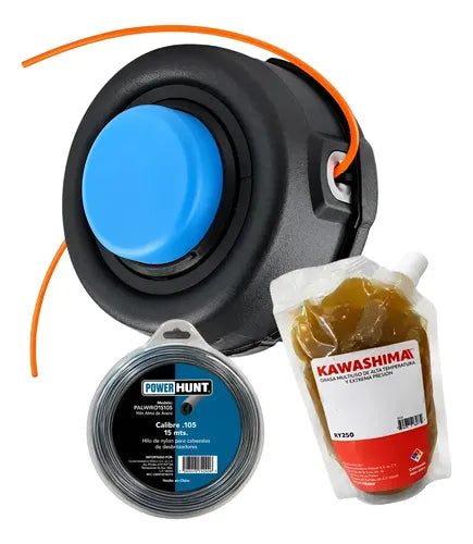 Cabezal Kit M10 Para Husqvarna 128ldx + Hilo Grasa Azul