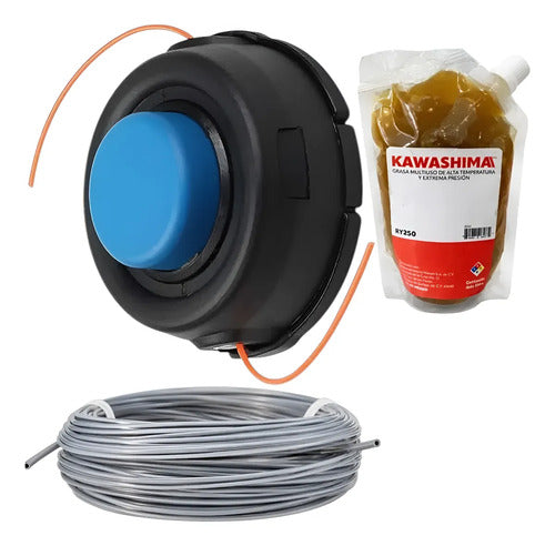 Kit Cabezal T35 Para Husqvarna 325rjx + Hilo Grasa Azul