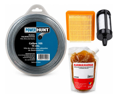 Combo Filtro Aire Grasa Para Stihl Km111r Km131r Andavis
