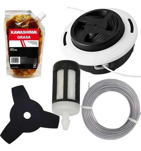 Combo Cabezal C26-2 Para Stihl Fs106 Fs108 Andavis Blanco