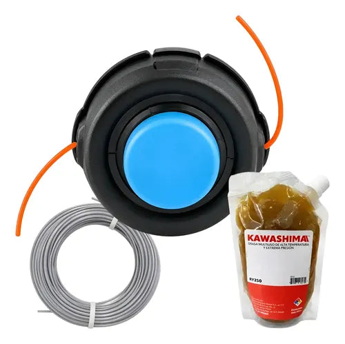 Kit Cabezal T35 M10 Para Husqvarna 525rx + Hilo Grasa Azul