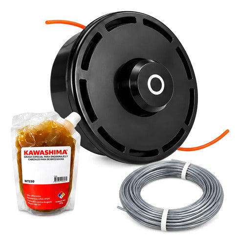 Kit Porta Hilo Para Kawashima Dky43k + Grasa Negro