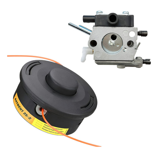 Cabezal De Desbrozadora Para Stihl Fs120 Incluye Carburador Plateado