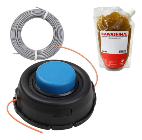 Kit Cabezal M10 Para Husqvarna 543rs + Hilo Grasa Andavis Azul