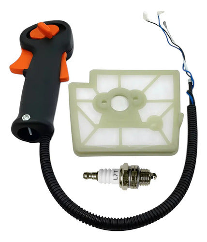 Mando Acelerador, Bujia Y Filtro Aire Para Stihl Fs220 Fs280