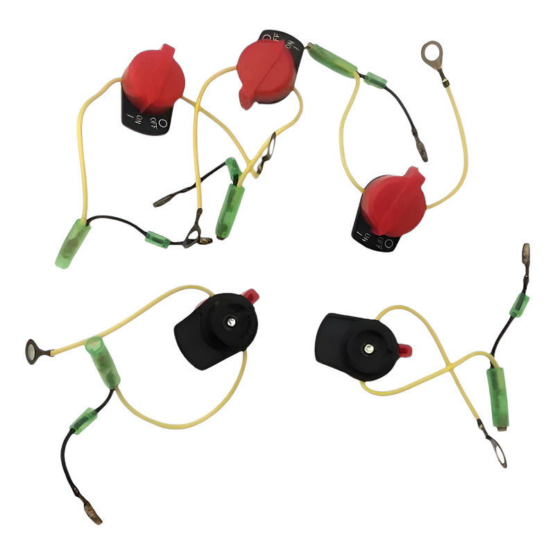 5pzs Interruptor Para Motor Honda 5.5hp 9hp 13hp Rojo