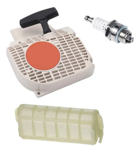 Arrancador Para Stihl Ms250 Filtro De Aire Y Bujia Calidad.