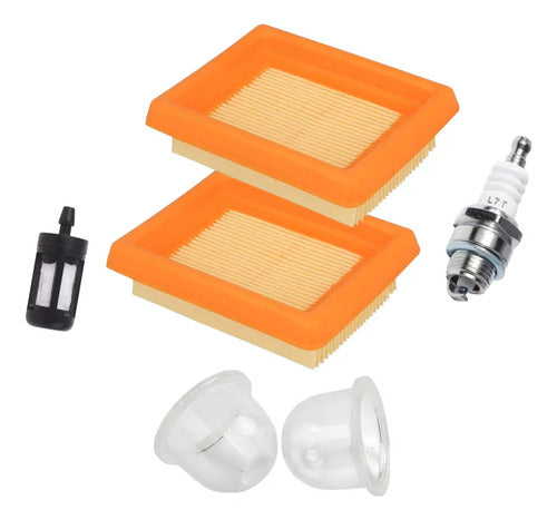 Kit Filtro Aire Bujía Bulbo Para Stihl Fs235 Desbrozador