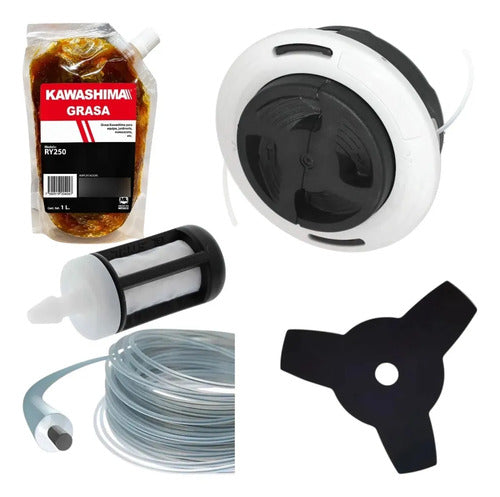 Kit Cabezal C26-2 Para Stihl Fs131 Fs131r + Hilo Blanco