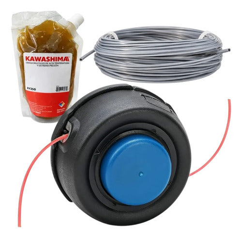 Hilo Grasa Kit Cabezal T35 Para Husqvarna 322r Andavis Azul