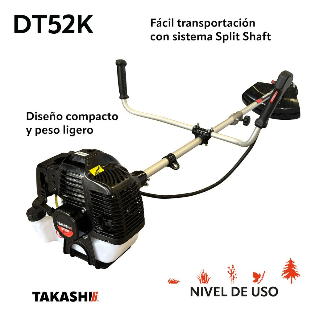 DESBROZADORA TAKASHI 52CC CON ACCESORIOS 2TIEMPOS