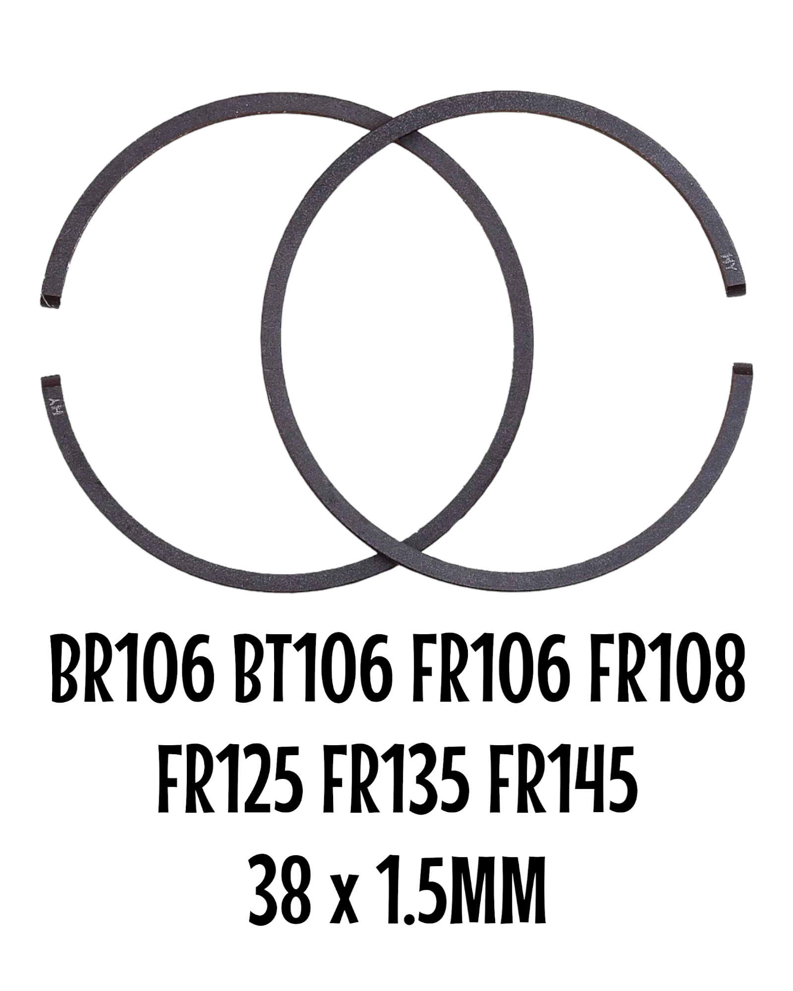 Anillo De Piston Para Stihl BR106 BT106 FR106 FR108 FR125 FR135 FR145 FS106 FS108