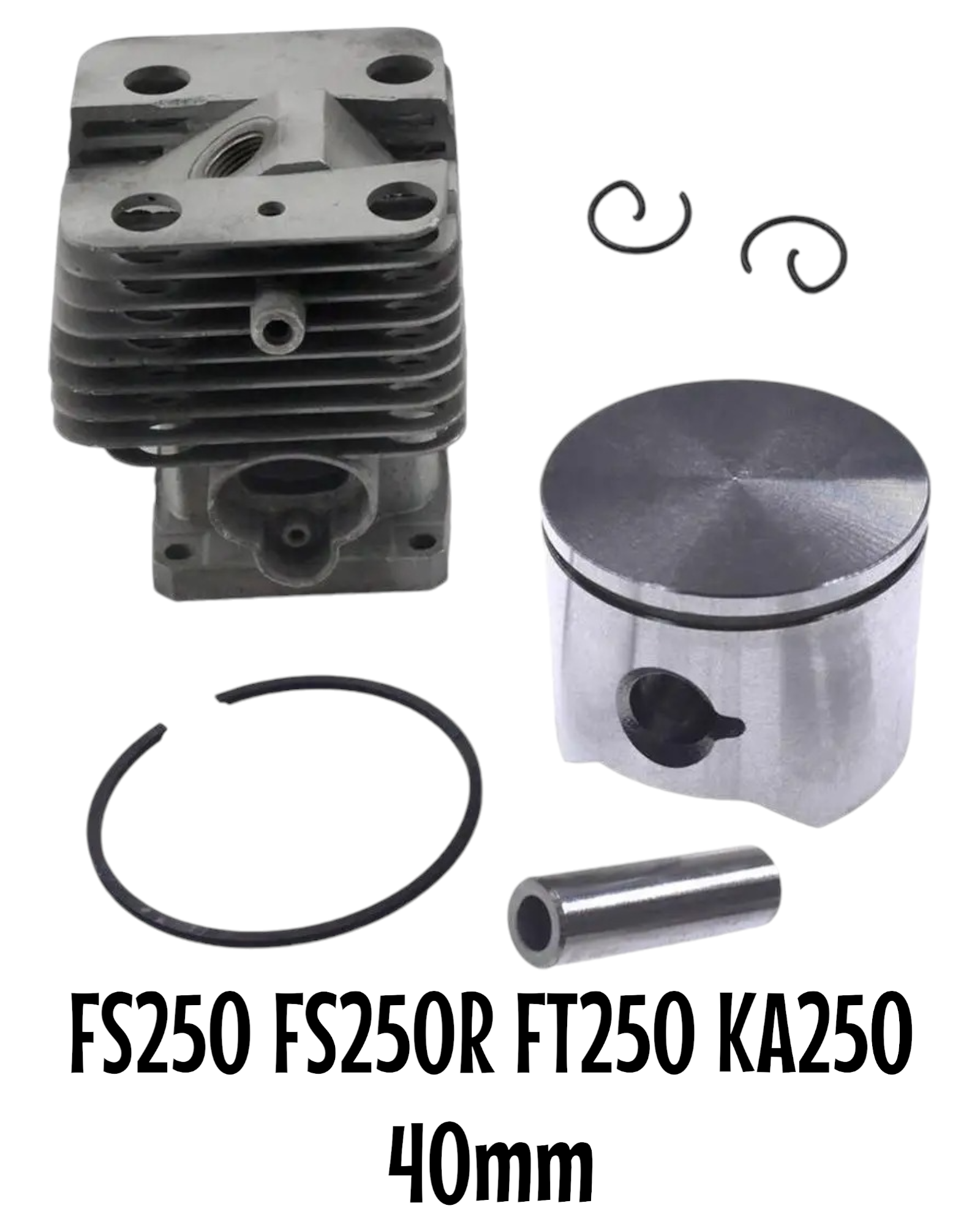 Cilindro Completo Desbrozadora Para Stihl FS250 FS250R FT250 KA250 40mm