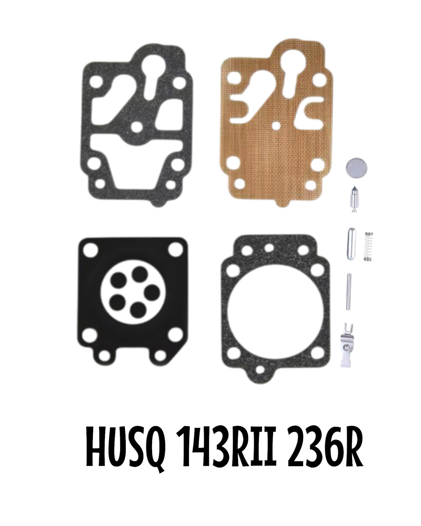 Kit Juntas De Reparacion De Carburador Para Husqvarna 143RII 236R